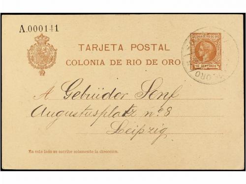 ✉ COLONIAS ESPAÑOLAS: RIO DE ORO. Ed. 1. 1905 (14-XII). RIO 