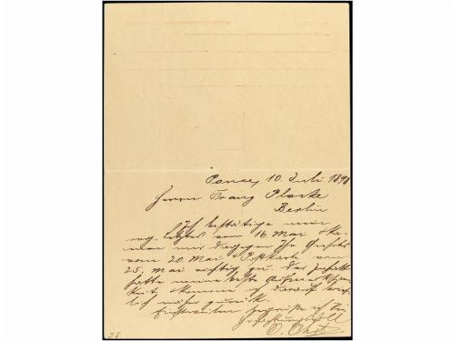 ✉ PUERTO RICO. Ed. 16. 1898. PONCE a ALEMANIA. 3 ctvos. + 3 