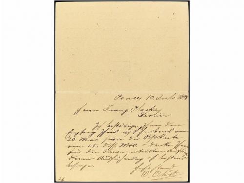 ✉ PUERTO RICO. Ed. 14. 1898. PONCE a ALEMANIA. 1 cto. + 1 ct