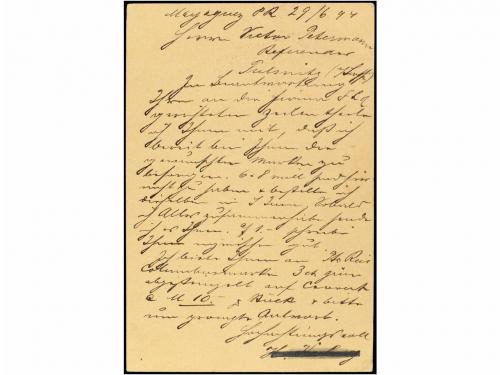 ✉ PUERTO RICO. Ed. 6. 1894. MAYAGUEZ a ALEMANIA. 3 ctvos. ro