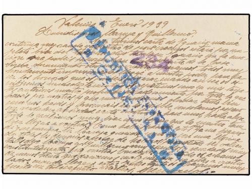 ✉ ESPAÑA. Ed. 73. 1939 (5 Enero). VALENCIA a PARÍS. 40 cts. 