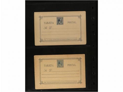 ✉ FILIPINAS. ENTEROS POSTALES. Resto de colección conteniend