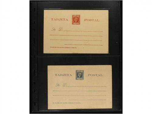 ✉ PUERTO RICO. ENTEROS POSTALES. Conjunto de 16 enteros más 