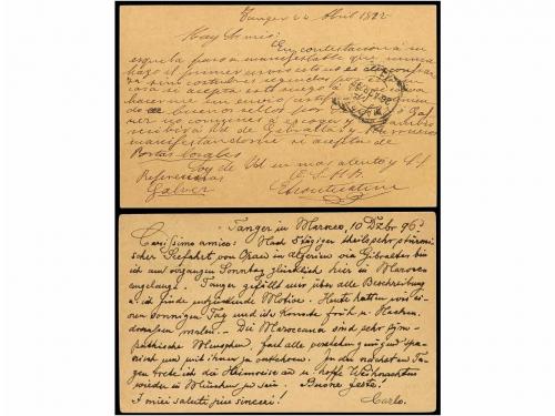 ✉ MARRUECOS. 1894-1907. Conjunto de ocho enteros postales de