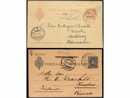 ✉ MARRUECOS. 1894-1907. Conjunto de ocho enteros postales de