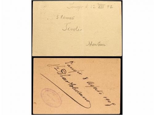 ✉ MARRUECOS. 1894-1907. Conjunto de ocho enteros postales de