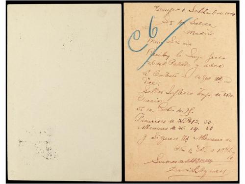 ✉ MARRUECOS. 1894-1907. Conjunto de ocho enteros postales de