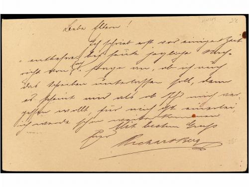 ✉ MARRUECOS. 1896. CASABLANCA a ALEMANIA. 5 cents. verde de 