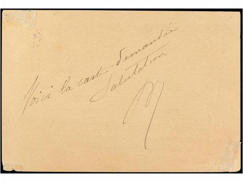 ✉ MARRUECOS. 1897. MARRAKESK a BERNA (Suiza). Entero Postal 