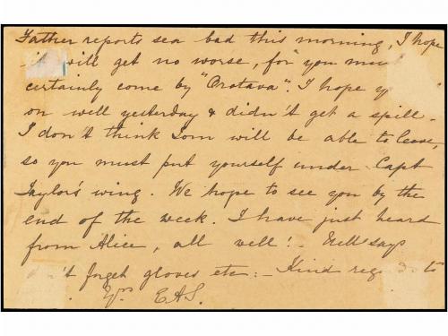 ✉ MARRUECOS. 1898. MAZAGAN a CASABLANCA. 5 cts. verde de Pel