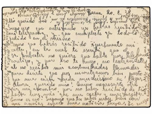 ✉ ESPAÑA. Ed. 75. 1938. BARCELONA a PARÍS. 25 cts. lila con 