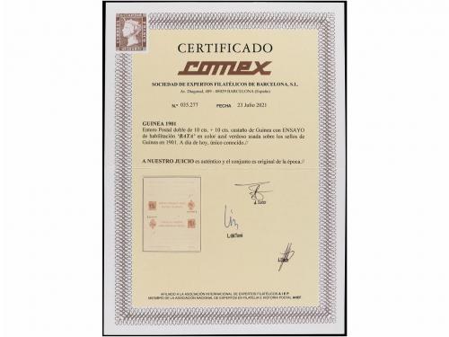 ✉ COLONIAS ESPAÑOLAS: GUINEA. Ed. 6. Entero Postal de Guinea