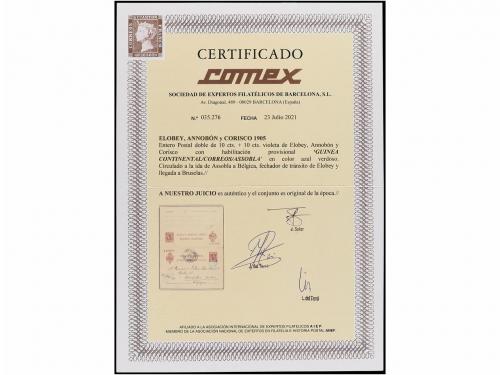 ✉ COLONIAS ESPAÑOLAS: GUINEA. 1907. ASSOBLA a BÉLGICA. Enter