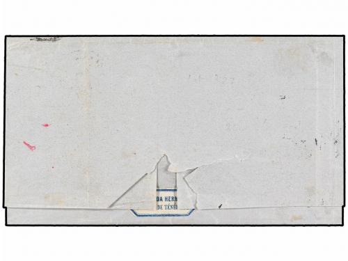 ✉ ESPAÑA. Ed. 63. 1864. SANTA CRUZ DE TENERIFE a SAN MIGUEL.