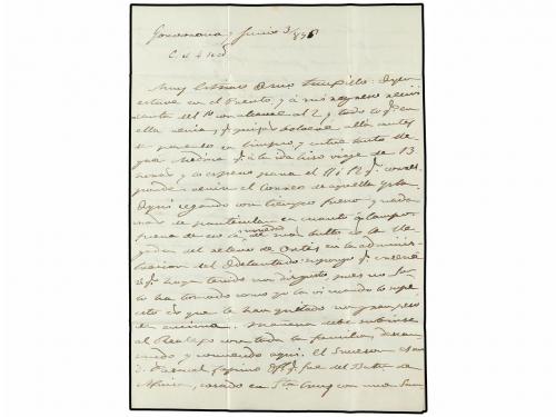 ✉ ESPAÑA. Ed. 43. 1856. ¿GONVONARIA? a LA LAGUNA. 2 cuartos 