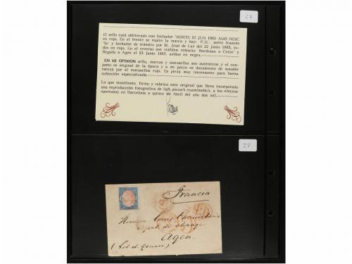 ✉ LOTES y COLECCIONES. HISTORIA POSTAL. Conjunto de 27 carta