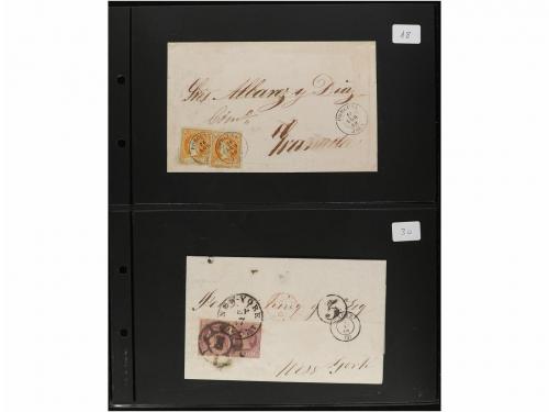 ✉ LOTES y COLECCIONES. HISTORIA POSTAL. Conjunto de 27 carta