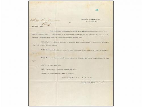 ✉ CANADA. 1855. SAN JUAN DE TERRANOVA a CÁDIZ (España). Circ