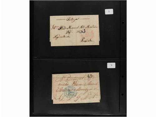 ✉ LOTES y COLECCIONES. 1800-1850. PORTUGAL. Conjunto de 41 c
