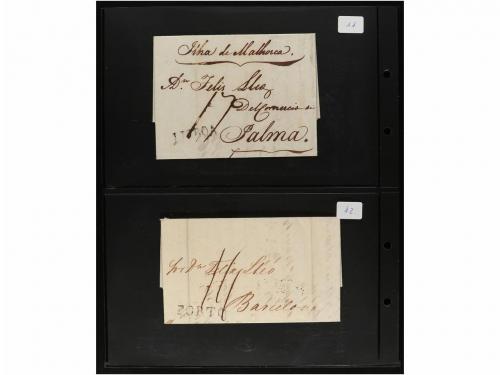 ✉ LOTES y COLECCIONES. 1800-1850. PORTUGAL. Conjunto de 41 c