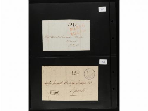 ✉ LOTES y COLECCIONES. 1800-1850. PORTUGAL. Conjunto de 41 c