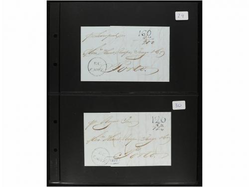 ✉ LOTES y COLECCIONES. 1800-1850. PORTUGAL. Conjunto de 41 c