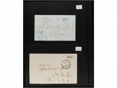 ✉ LOTES y COLECCIONES. 1800-1850. PORTUGAL. Conjunto de 41 c