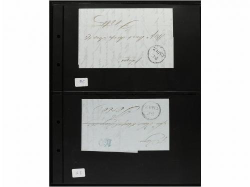 ✉ LOTES y COLECCIONES. 1800-1850. PORTUGAL. Conjunto de 41 c