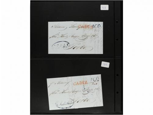 ✉ LOTES y COLECCIONES. 1800-1850. PORTUGAL. Conjunto de 41 c