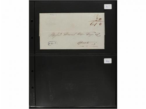 ✉ LOTES y COLECCIONES. 1800-1850. PORTUGAL. Conjunto de 41 c