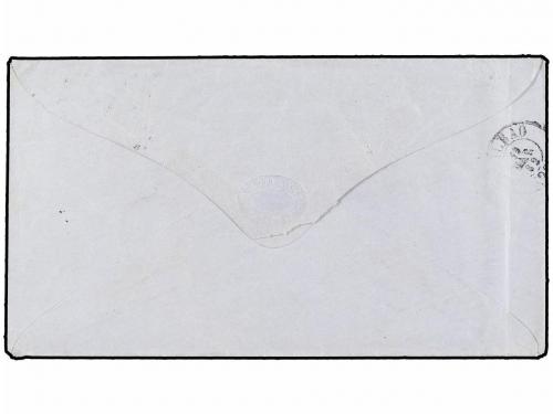 ✉ ESPAÑA. Ed. 51. 1862. ALICANTE a BILBAO. 2 cuartos verde, 