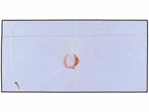 ✉ ESPAÑA. Ed. 52. 1860. BILBAO a VALLADOLID. 4 cuartos amari