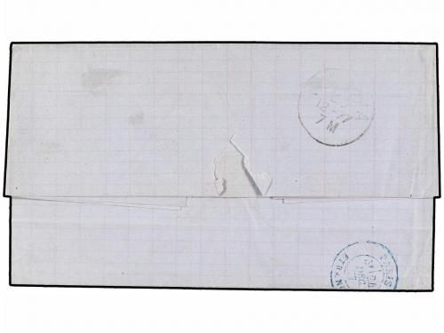 ✉ PUERTO RICO. 1877. MAYAGUEZ a GENOVA. 50 cts. bistre, circ