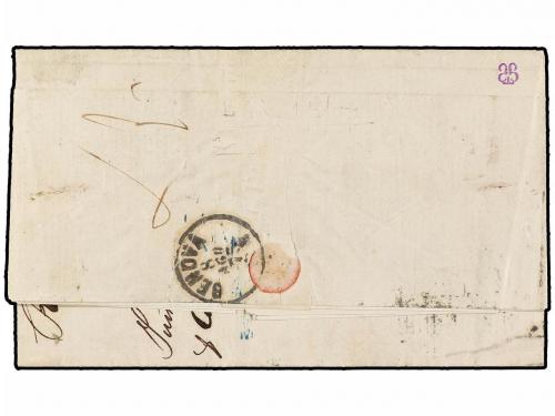 ✉ ARGENTINA. Sc. 20. 1873. BUENOS AIRES a GENOVA. Circulada 