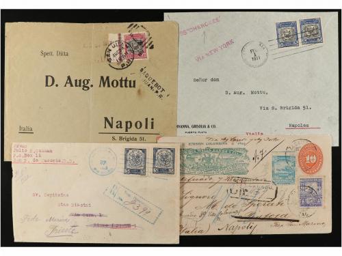 ✉ VARIOS. 1890-1930. Conjunto de 55 cartas circuladas de CEN