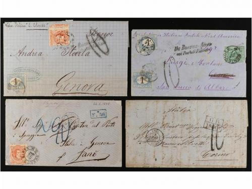 ✉ ARGENTINA. 1843-1878. Conjunto de 32 cartas circuladas a I