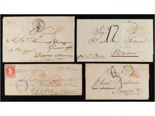 ✉ ARGENTINA. 1843-1878. Conjunto de 32 cartas circuladas a I