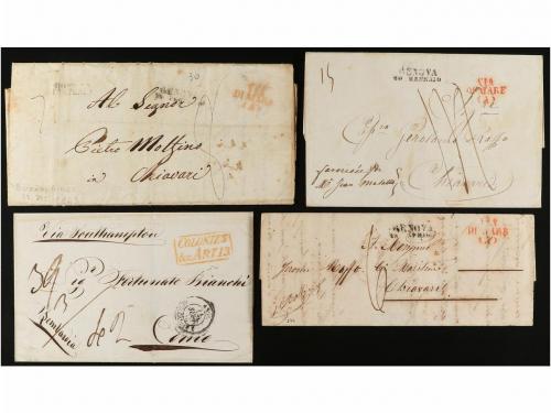 ✉ ARGENTINA. 1843-1878. Conjunto de 32 cartas circuladas a I