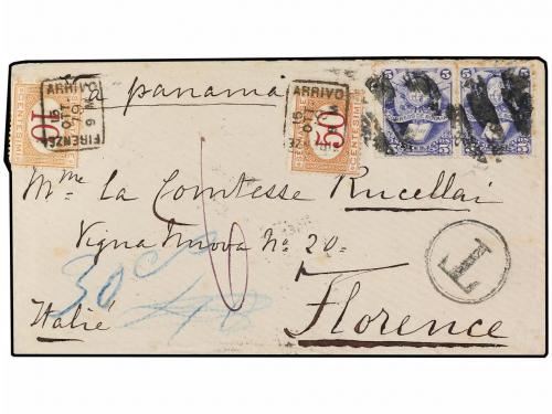 ✉ BOLIVIA. Sc. 20 (2). 1879. BOLIVIA a FLORENCIA (Italia). 5