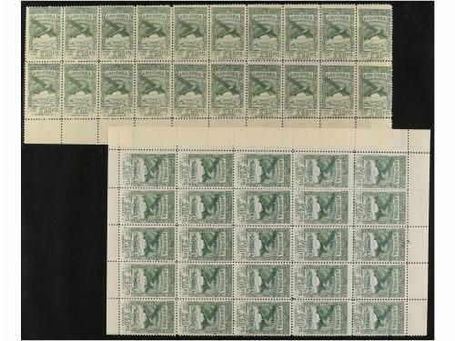 ANDORRA. Ed. NE 13/36. Conjunto de grandes bloques con diver