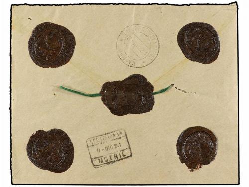 ✉ ESPAÑA. Ed. 598, 498 (9), 592 (2). 1931. ALBUÑOL a MOTRIL.