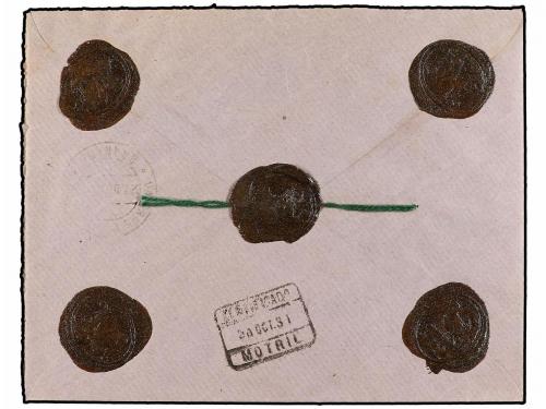 ✉ ESPAÑA. Ed. 595, 321 (4), 492, 498. 1931. ALBUÑOL a MOTRIL