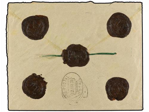 ✉ ESPAÑA. Ed. 321 (5), 496, 592. 1931. ALBUÑOL a MOTRIL. 30 