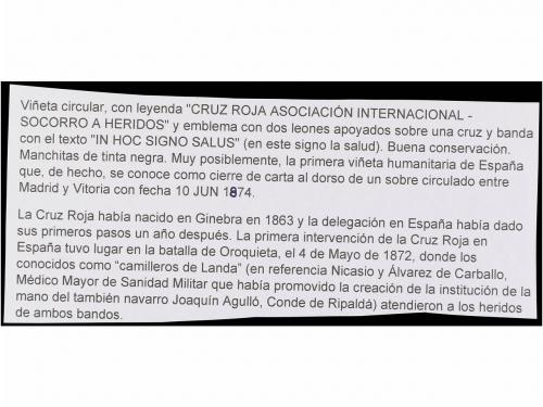 ESPAÑA: VIÑETAS. CRUZ ROJA. ASOCIACIÓN INTERNACIONAL. Viñeta