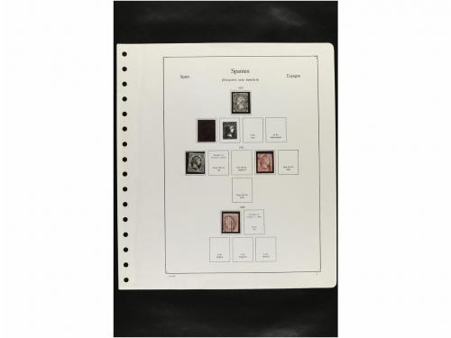 LOTES y COLECCIONES. ESPAÑA. Hojas de album conteniendo vari