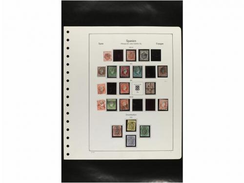 LOTES y COLECCIONES. ESPAÑA. Hojas de album conteniendo vari