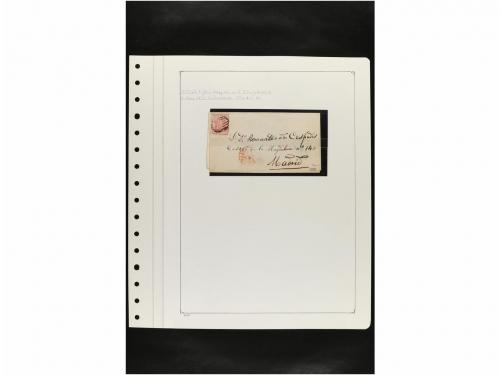 LOTES y COLECCIONES. ESPAÑA. Hojas de album conteniendo vari