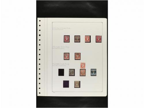 LOTES y COLECCIONES. ESPAÑA. Hojas de album conteniendo vari