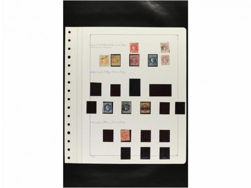 LOTES y COLECCIONES. ESPAÑA. Hojas de album conteniendo vari