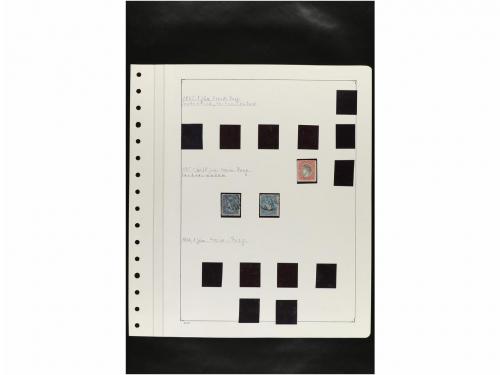 LOTES y COLECCIONES. ESPAÑA. Hojas de album conteniendo vari